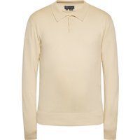 Herren Langarm Strick Polo Shirt