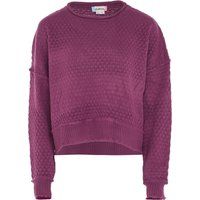 Mymo Pullover Frauen LILA WOLLWEISS