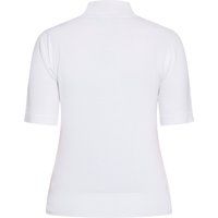 Elegantes geripptes Kurzarm-Strickoberteil