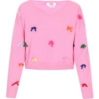 Lockerer Strickpullover mit Used-Effekt