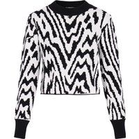 Mymo Pullover Frauen schwarz-weiß