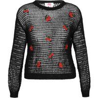 Strukturierter Strickpullover mit Rundhalsausschnitt