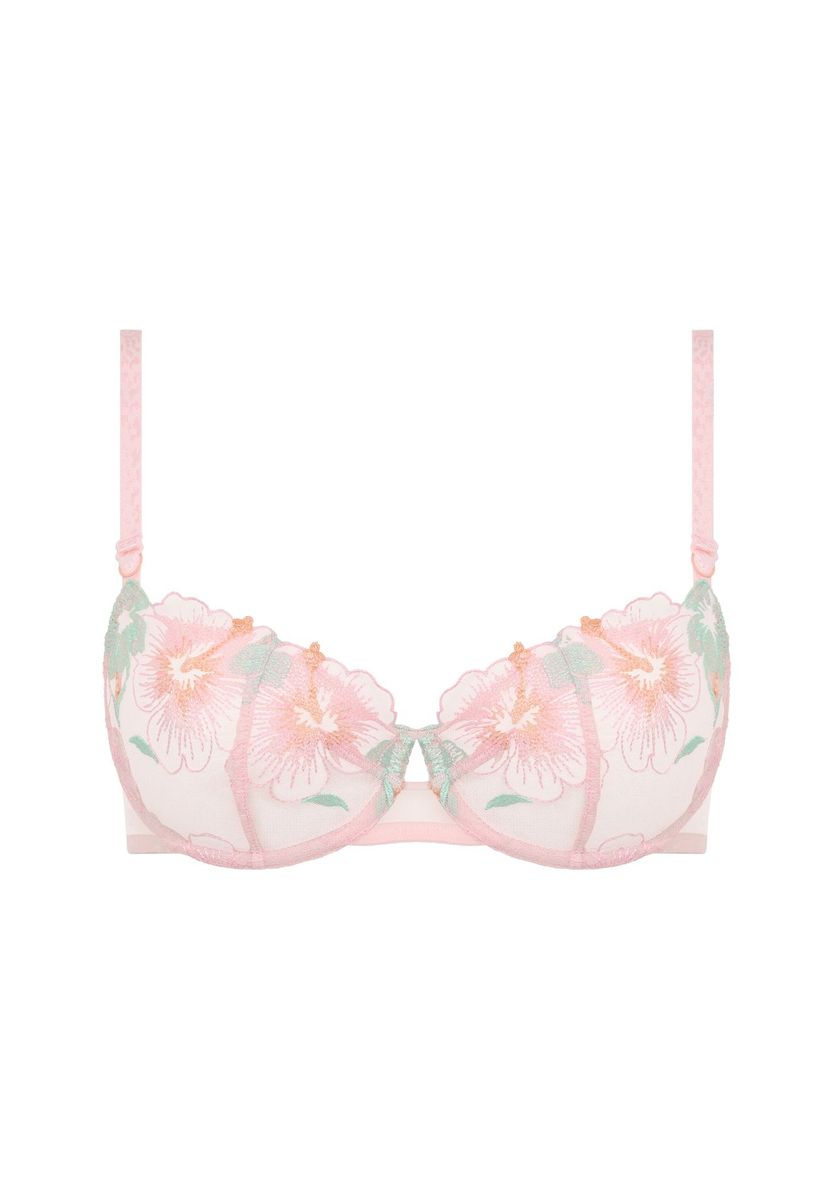 BH mit Blumenstickerei und Bügel