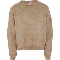 Strukturierter Strickpullover mit Rundhalsausschnitt
