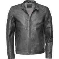 Herren Lederjacke mit gesteppten Schultern