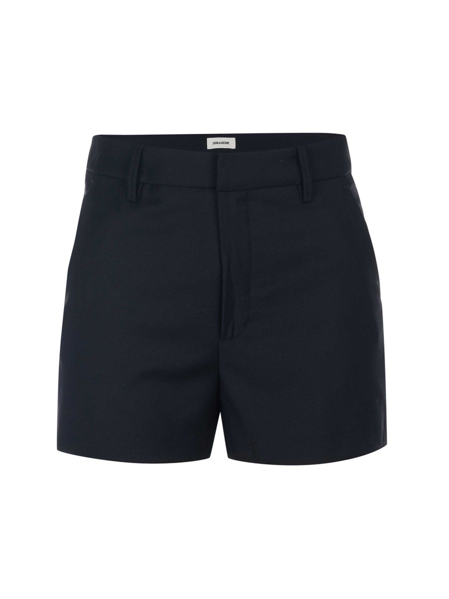 Taillierte, hochtaillierte Shorts