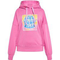 Kapuzenpullover aus Baumwollmischung mit Grafikdruck
