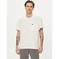 Entspanntes T-Shirt mit Brusttasche