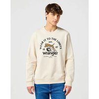 Vintage Grafik Print Rundhals Sweatshirt