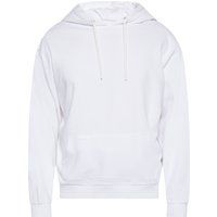 Weißer Kapuzenpullover mit Kordelzug