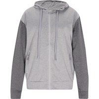 Herren Zweifarbiger Kapuzenpullover mit Reißverschluss