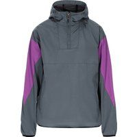 Farblich abgesetzte Anorak-Jacke zum Überziehen