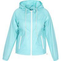 Leichte Kapuzen-Regenjacke mit Reißverschluss
