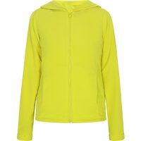 Fleecejacke mit Kapuze und durchgehendem Reißverschluss