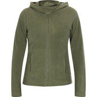 Fleece-Hoodie für Damen, Olivgrün