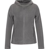 Fleece-Kapuzenjacke mit Reißverschluss für Damen