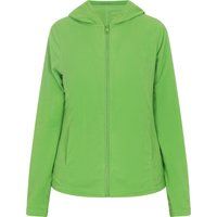 Fleecejacke mit Kapuze und Reißverschluss
