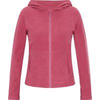 Lässige Fleecejacke mit durchgehendem Reißverschluss