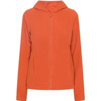 Fleecejacke mit Kapuze und Reißverschluss