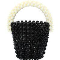 Mymo Handtasche Frauen schwarz-wollweiß