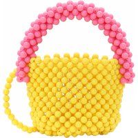 Mymo Handtasche Frauen Gelb Pink Mehrfarbig