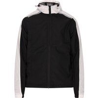 Herren Schwarz-Weiße Kapuzenjacke