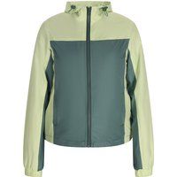 Farbblock Windbreaker Jacke mit Kapuze