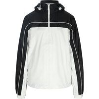 Zweifarbige Outdoorjacke mit Kapuze