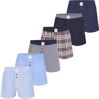 Klassische gewebte Boxershorts Multipack