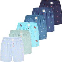 Klassische gewebte Boxershorts Multipack