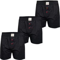Klassische Web-Boxershorts 3er-Pack