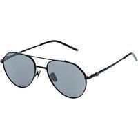 Herren-Aviator-Sonnenbrille aus schwarzem Metall