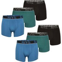 Herren Baumwollmischung Retroshorts 6er-Pack