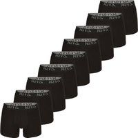 Schwarze Baumwoll-Stretch-Boxershorts für Herren
