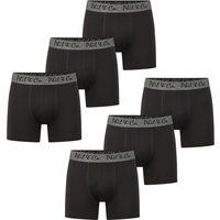 Herren Schwarze Jersey Boxershorts 6er-Pack