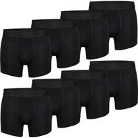 Herren Retro Boxershorts Schwarz 8er-Pack