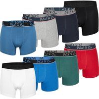 Herren Retro Boxershorts Schwarz 8er-Pack