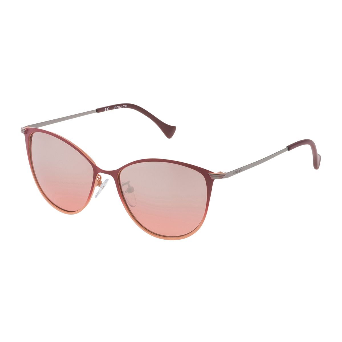 Cateye-Sonnenbrille mit Metallrahmen