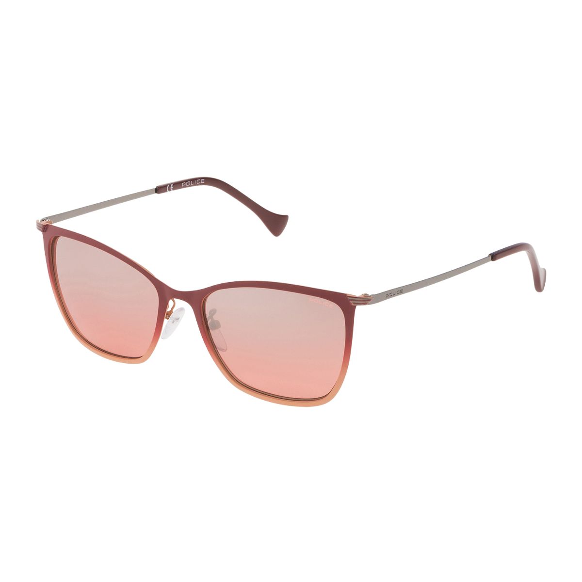 Cateye-Sonnenbrille mit Metallrahmen
