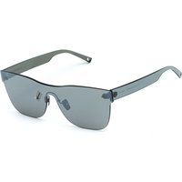 Schlanke Schild-Sonnenbrille mit Metallsteg