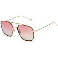 Quadratische Pilotenbrille mit rosa Farbverlaufsglas