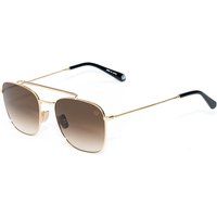 Quadratische Aviator-Sonnenbrille mit oberer Stange