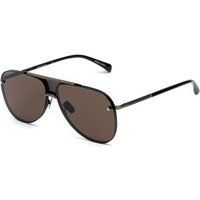 Klassische Pilotenbrille mit braunen Gläsern