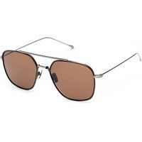 Herren-Pilotenbrille mit braunen Gläsern