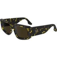 Klobige Acetat Sonnenbrille mit Schildpattmuster