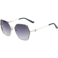 Hexagonale Sonnenbrille aus Metall für Damen