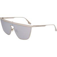 Goldene, flache Shield Sonnenbrille
