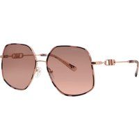 Geometrische Metall Sonnenbrille