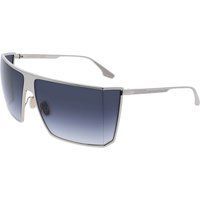 Moderne Schild Sonnenbrille mit Metallrahmen