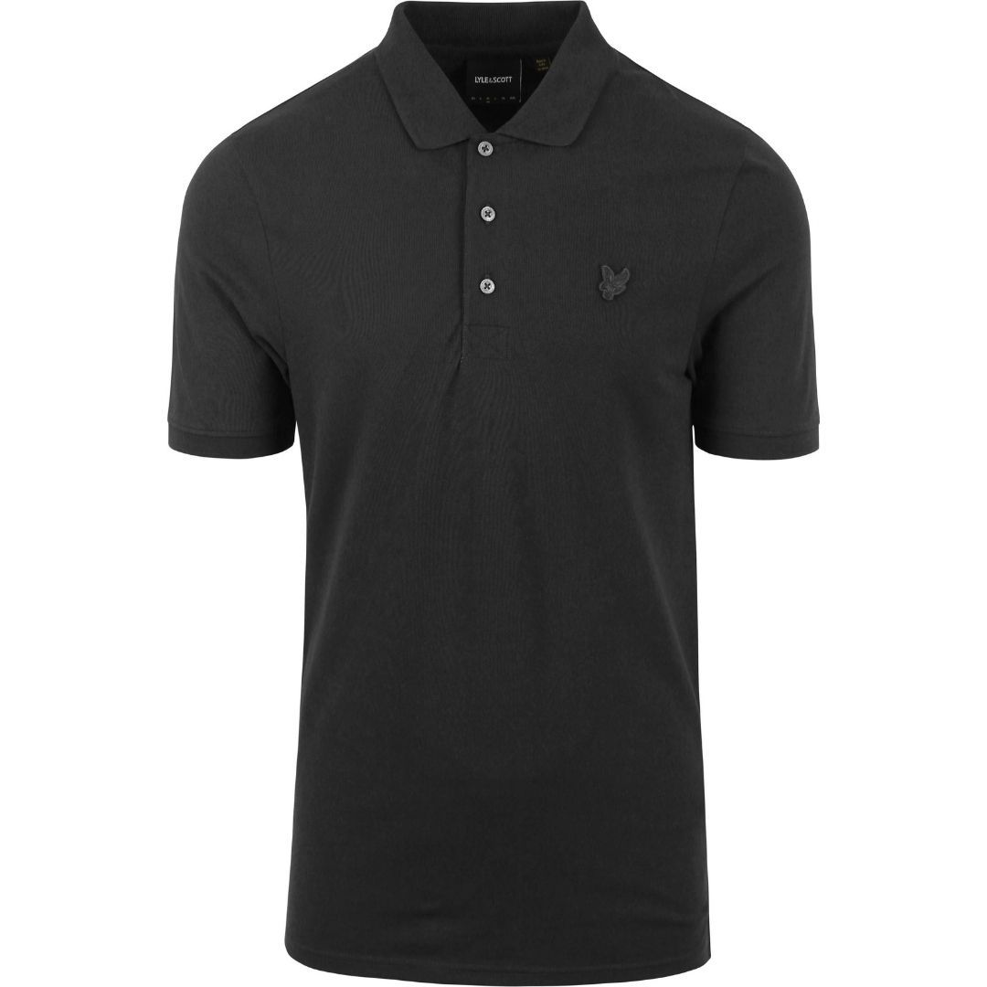 Klassisches einfarbiges Baumwoll-Piqué-Poloshirt